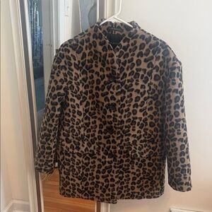 NWTs Talbot’s XS Women’s Leopard Wool Blend Coat